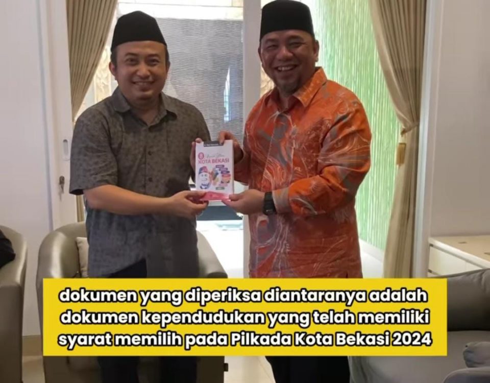 Heri Koswara Bakal Calon Wali Kota Bekasi Jalani Coklit Dokumen Kependudukan