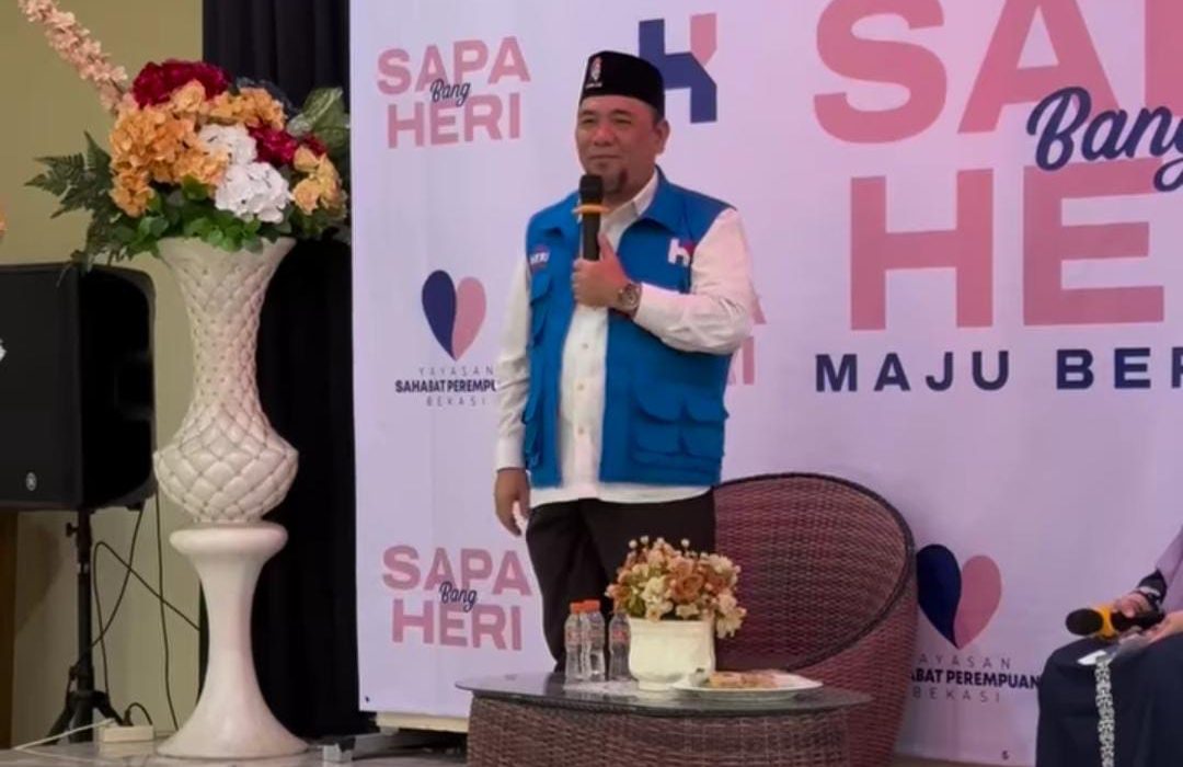 Heri Koswara Calon Wali Kota Bekasi Sapa Ibu-ibu Majelis Taklim dan UMKM