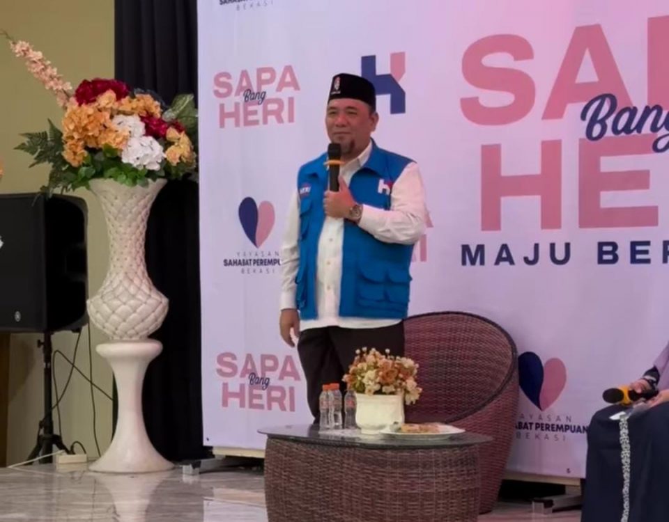 Heri Koswara Calon Wali Kota Bekasi Sapa Ibu-ibu Majelis Taklim dan UMKM