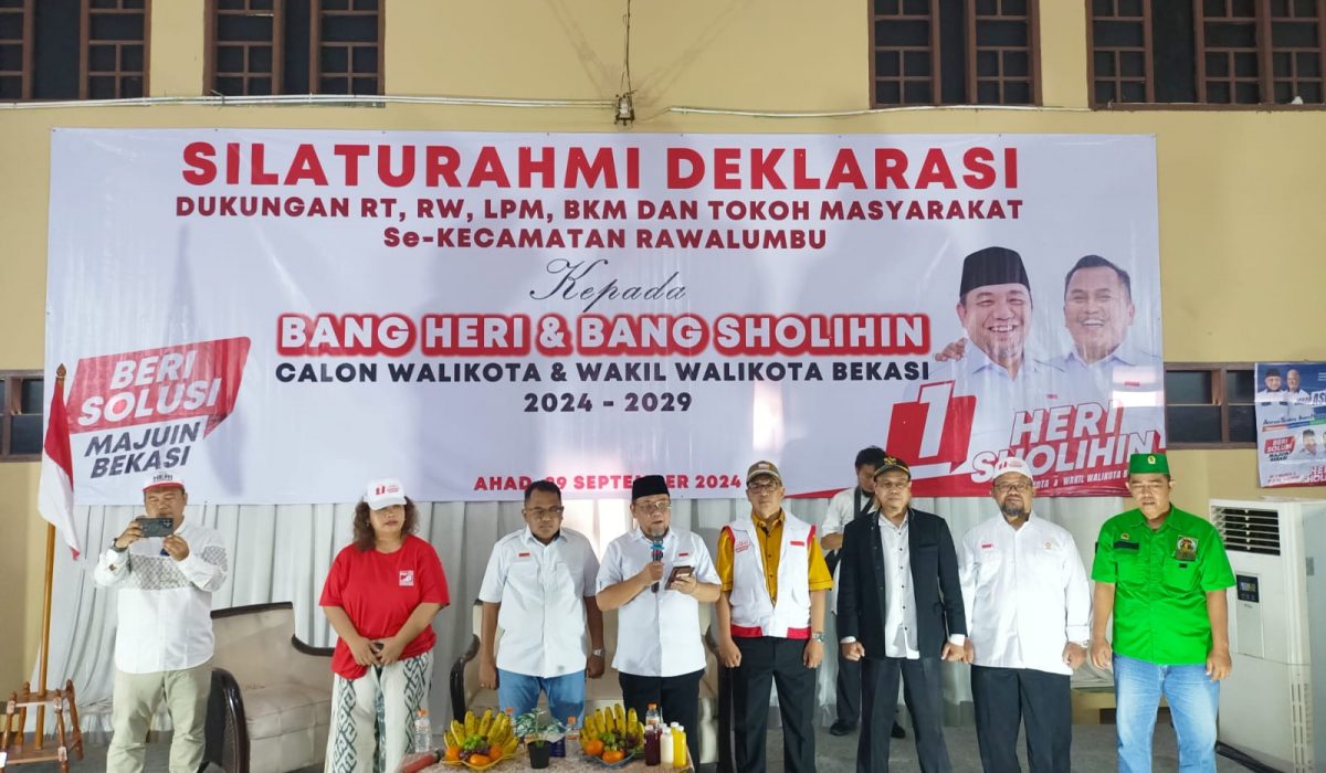 Deklarasi Dukungan Heri-Sholihin di Rawalumbu Dihadiri Ribuan Peserta